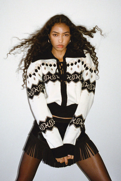 NORDIC COWBOY SWEATER IN IVORY