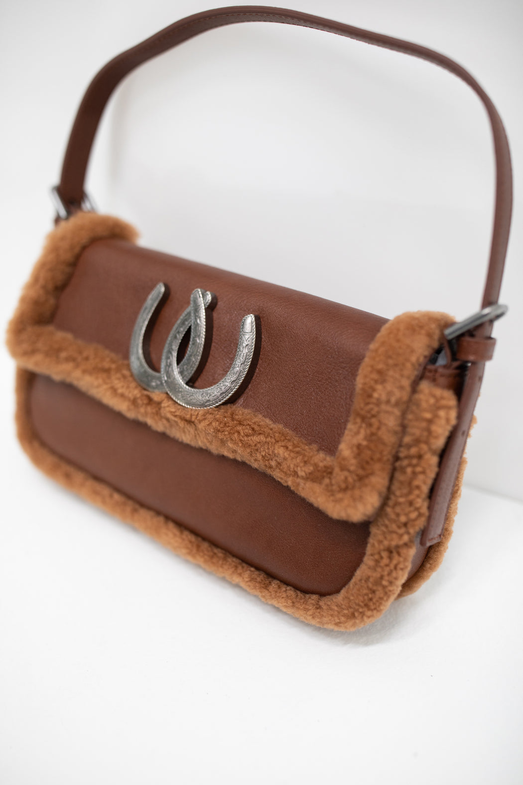 SHEARLING BAGUETTE BAG