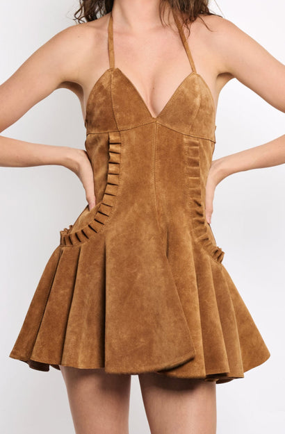 SUGAR HIGH SUEDE DRESS