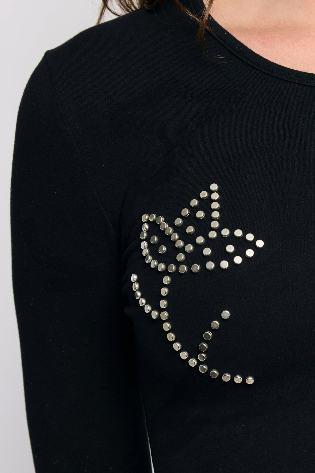 POSSIBILITIES STUDDED LONG SLEEVE