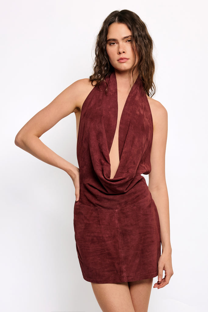 LIV SUEDE DRESS — Understated Leather