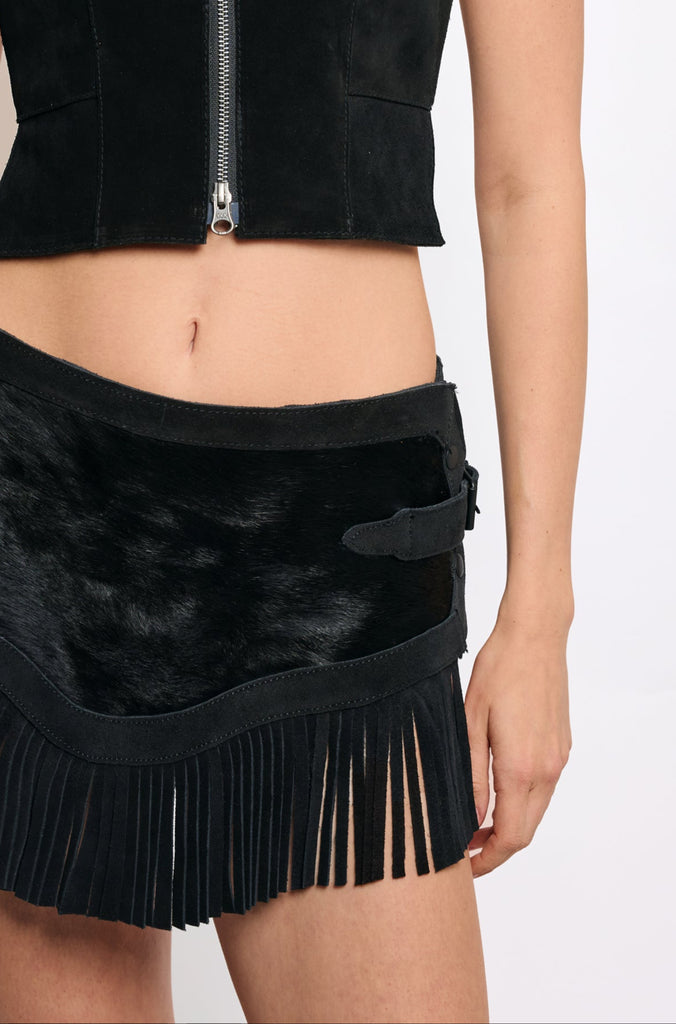 BLACK PERFECT GRACE SKIRT — Understated Leather