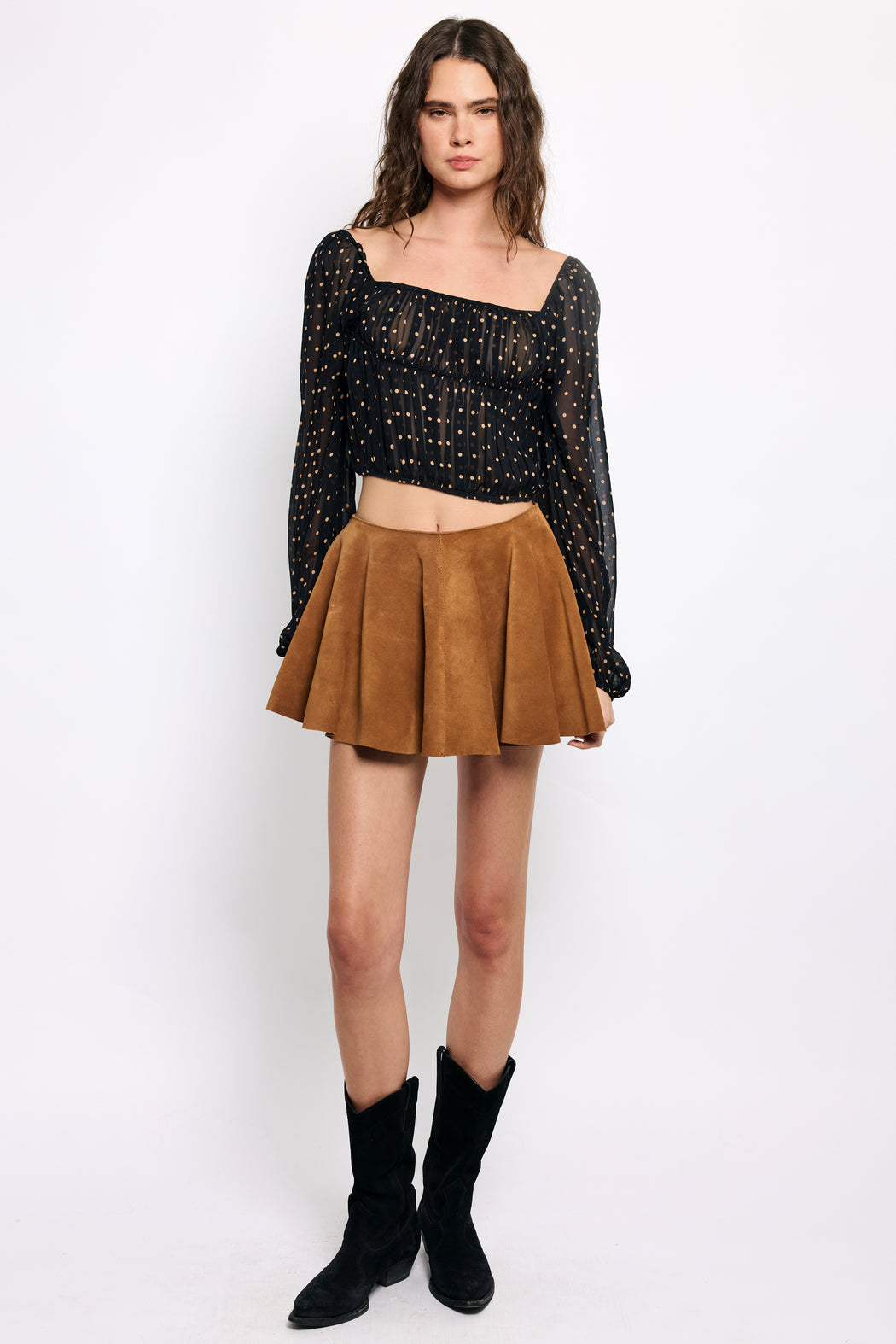 SUGAR HIGH SUEDE SKIRT