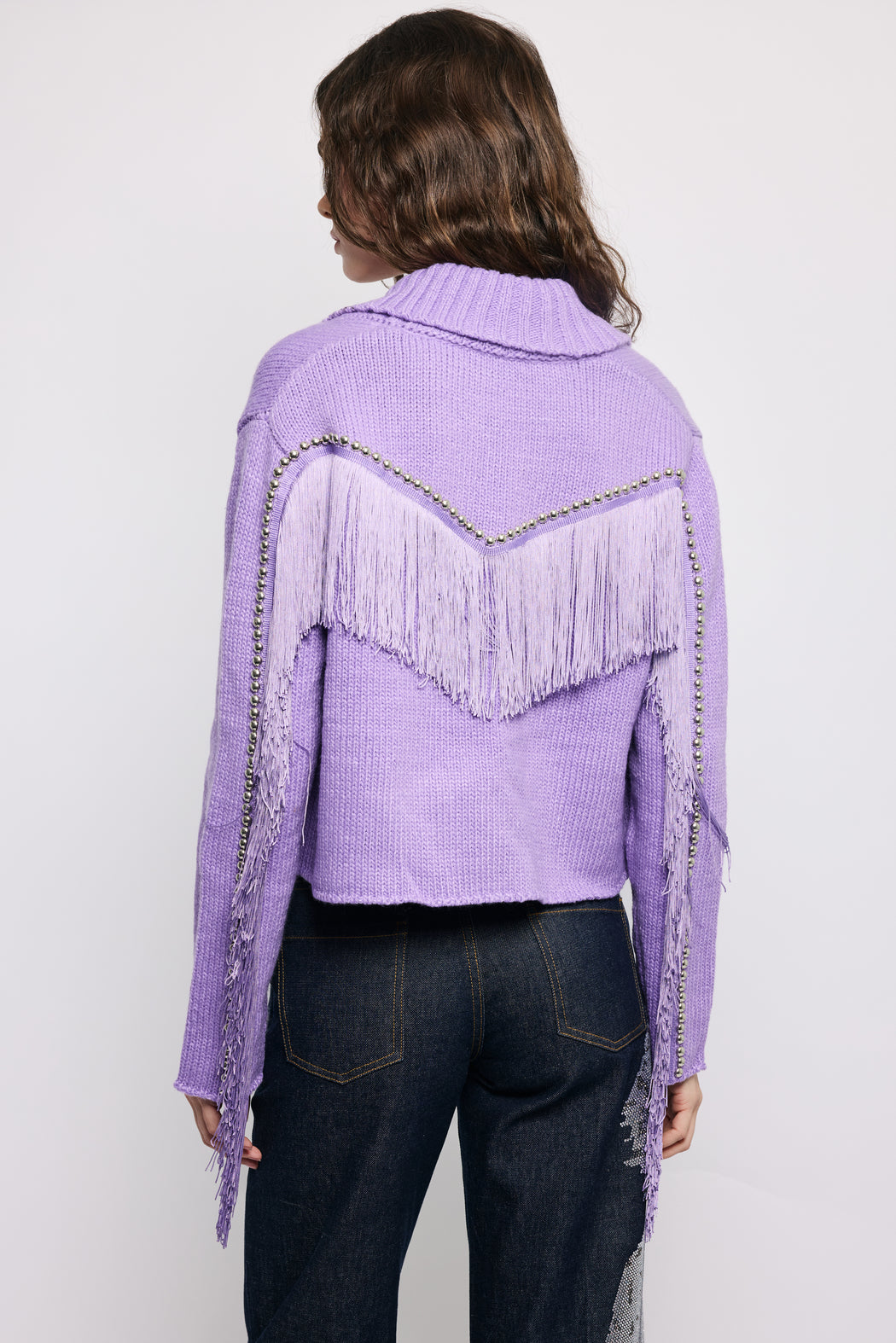 CROPPED LILAC RODEO TRENCH