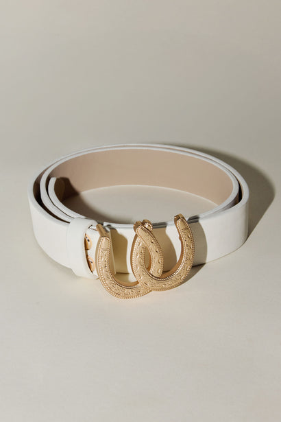 IVORY HORSESHOE BELT