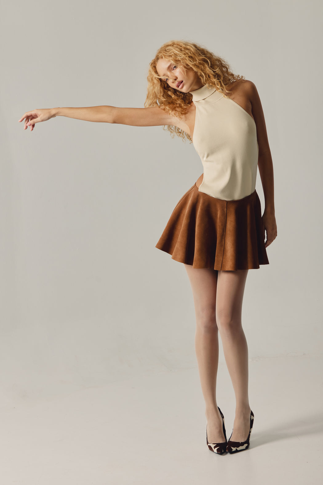 SUGAR HIGH SUEDE SKIRT