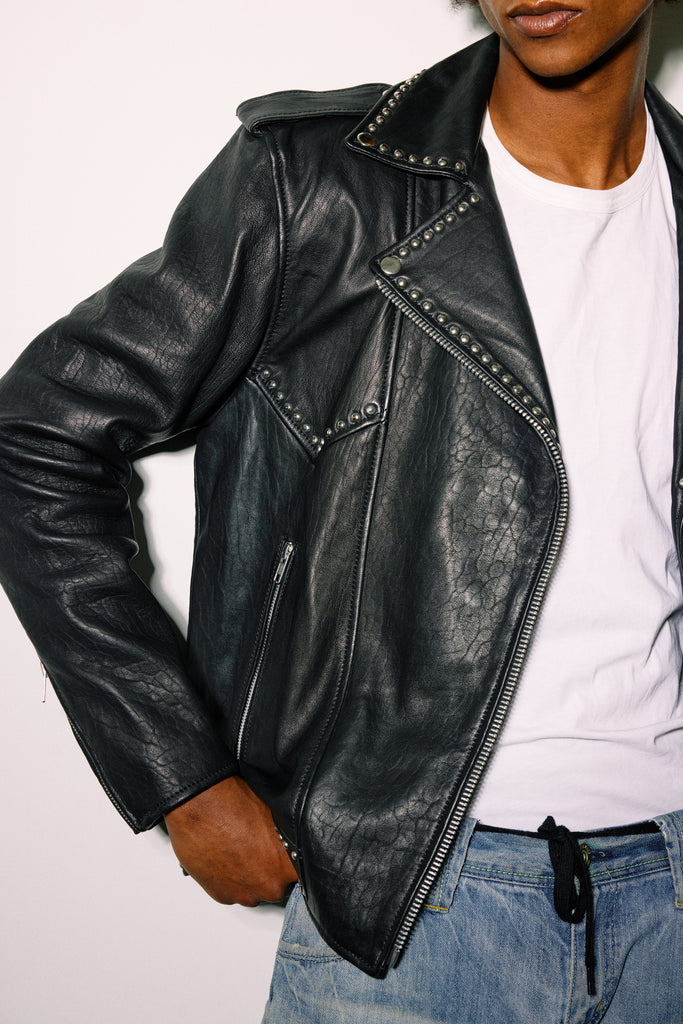 MENS PEBBLED JACKSON MOTO JACKET — Understated Leather