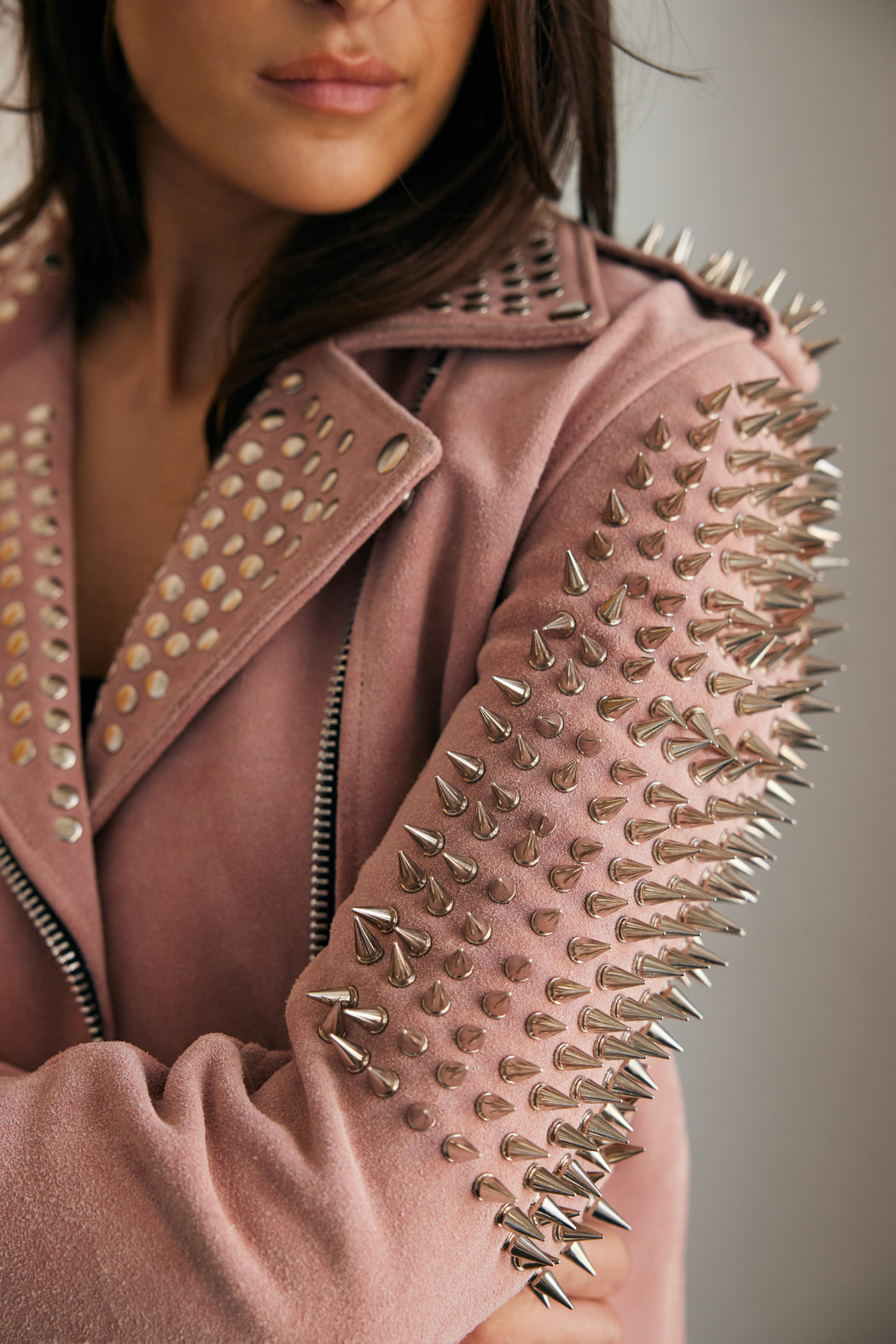 SWEET DREAMS SUEDE SPIKE JACKET