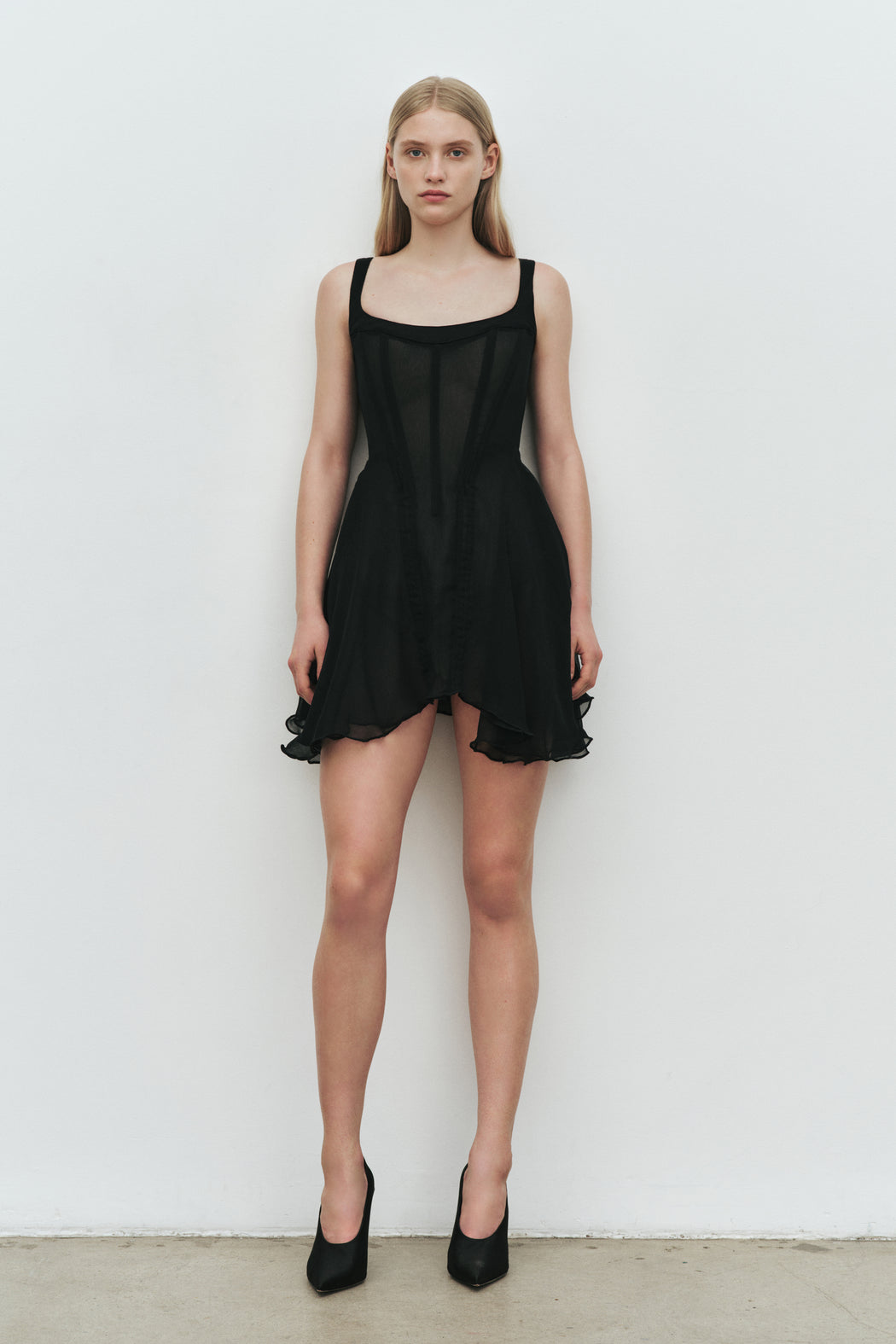 BLACK HONEYMOON MINI DRESS