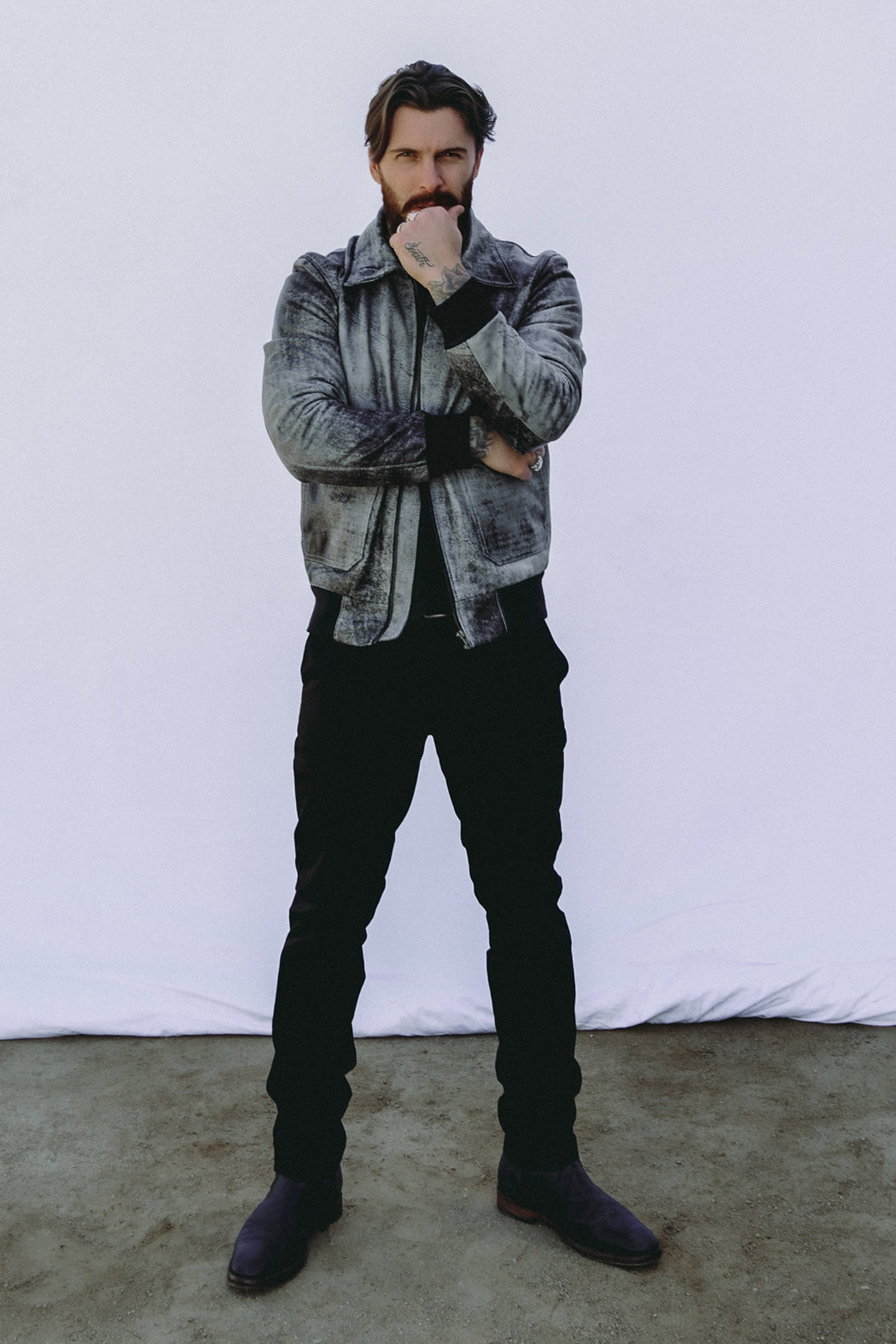 MENS BLACK SPIRIT BOMBER