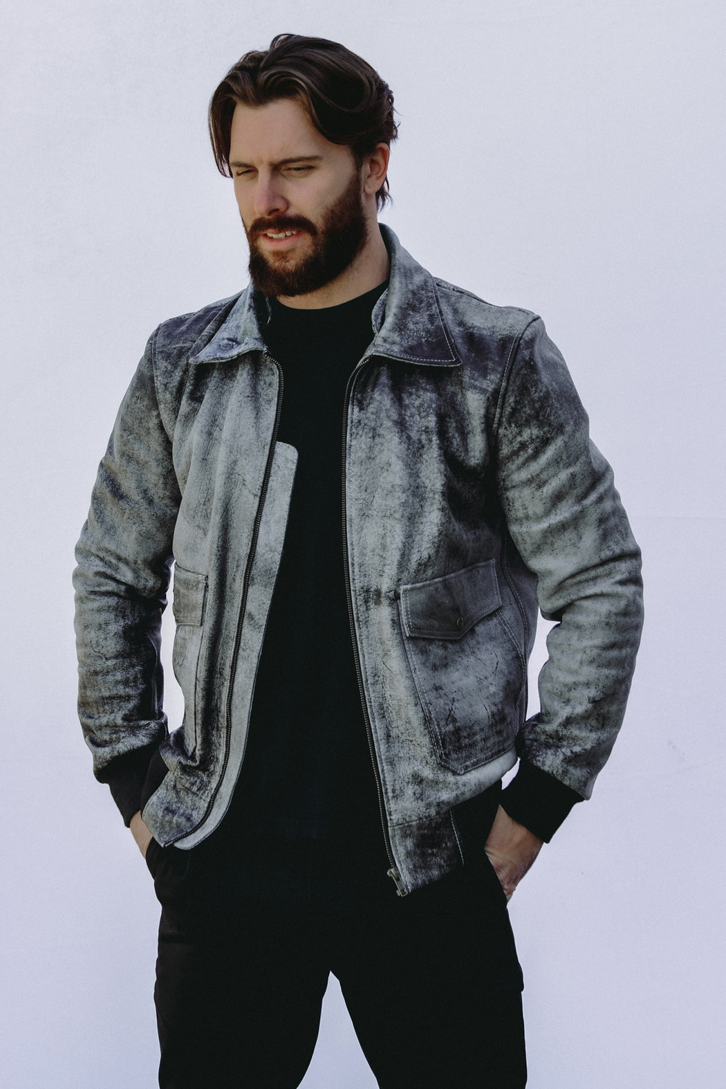 MENS BLACK SPIRIT BOMBER