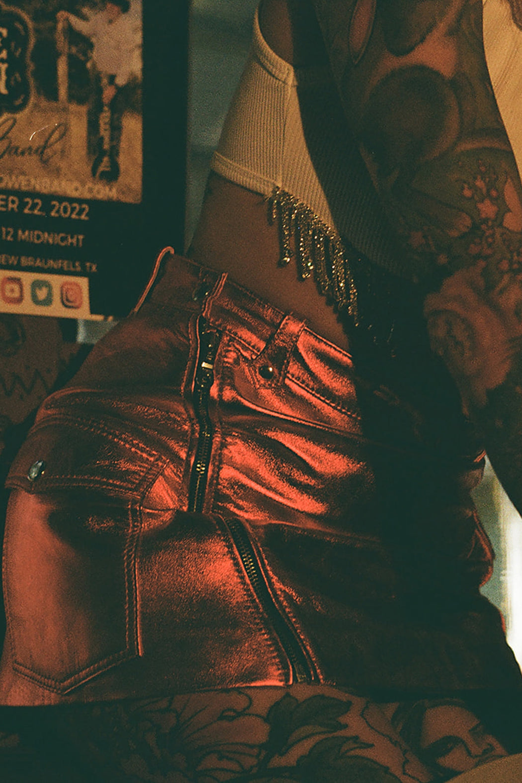 CHERRY BOMB MINI SKIRT