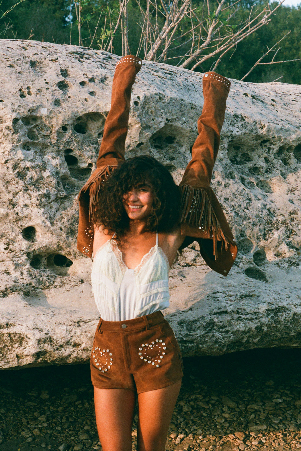 DIME STORE COWGIRL JACKET IN GINGERBREAD