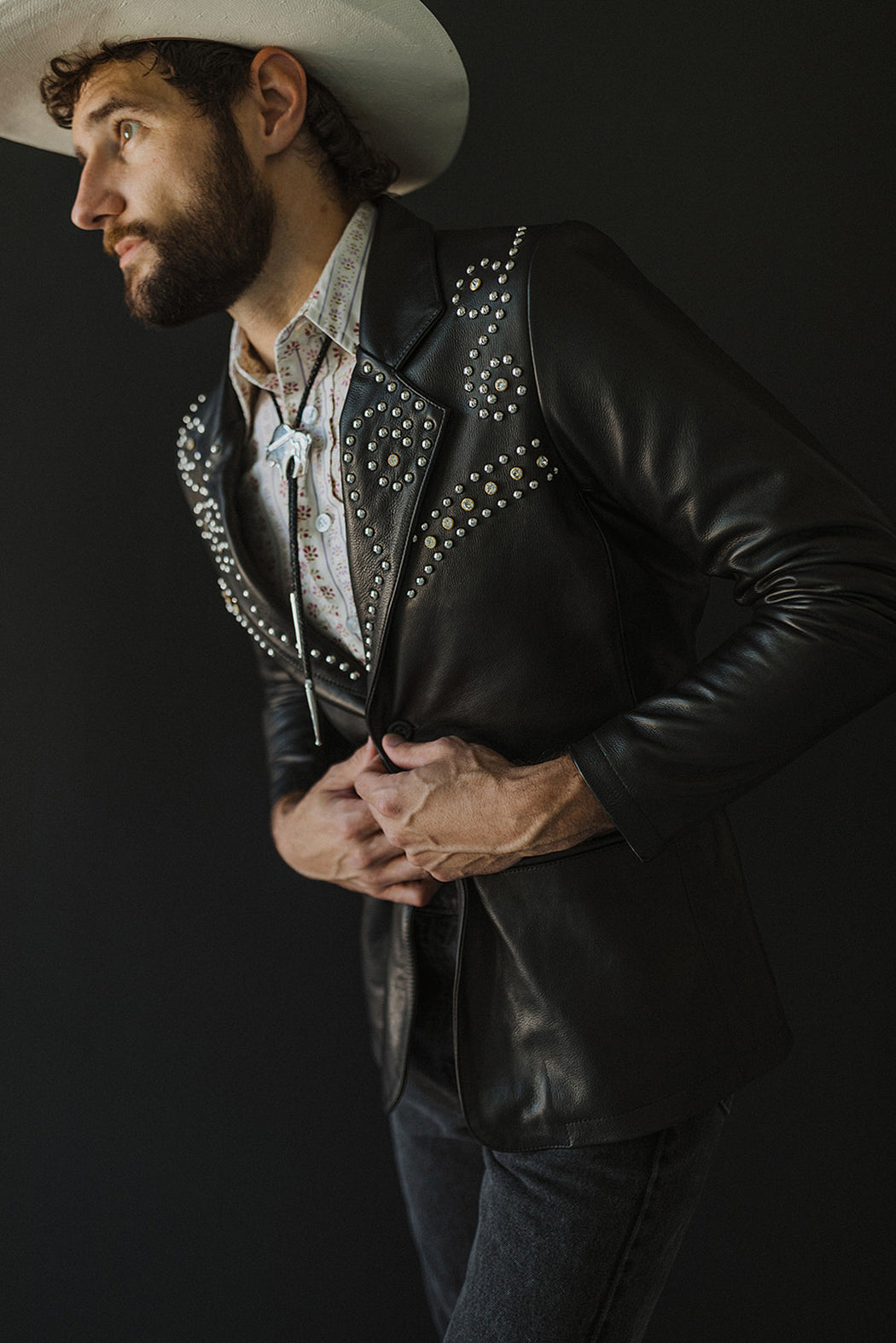 MENS STUDDED BLAZER