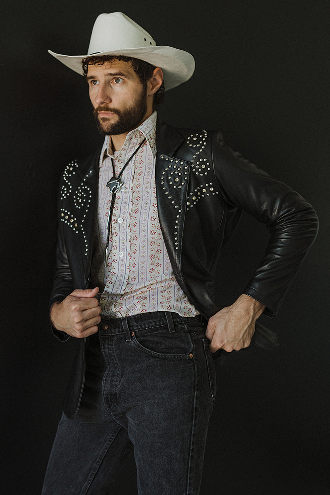 MENS STUDDED BLAZER