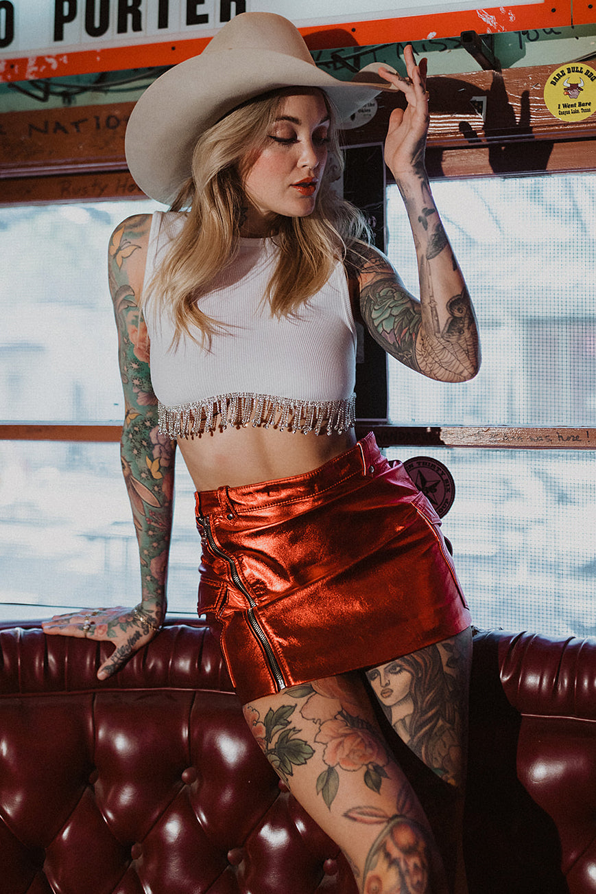CHERRY BOMB MINI SKIRT