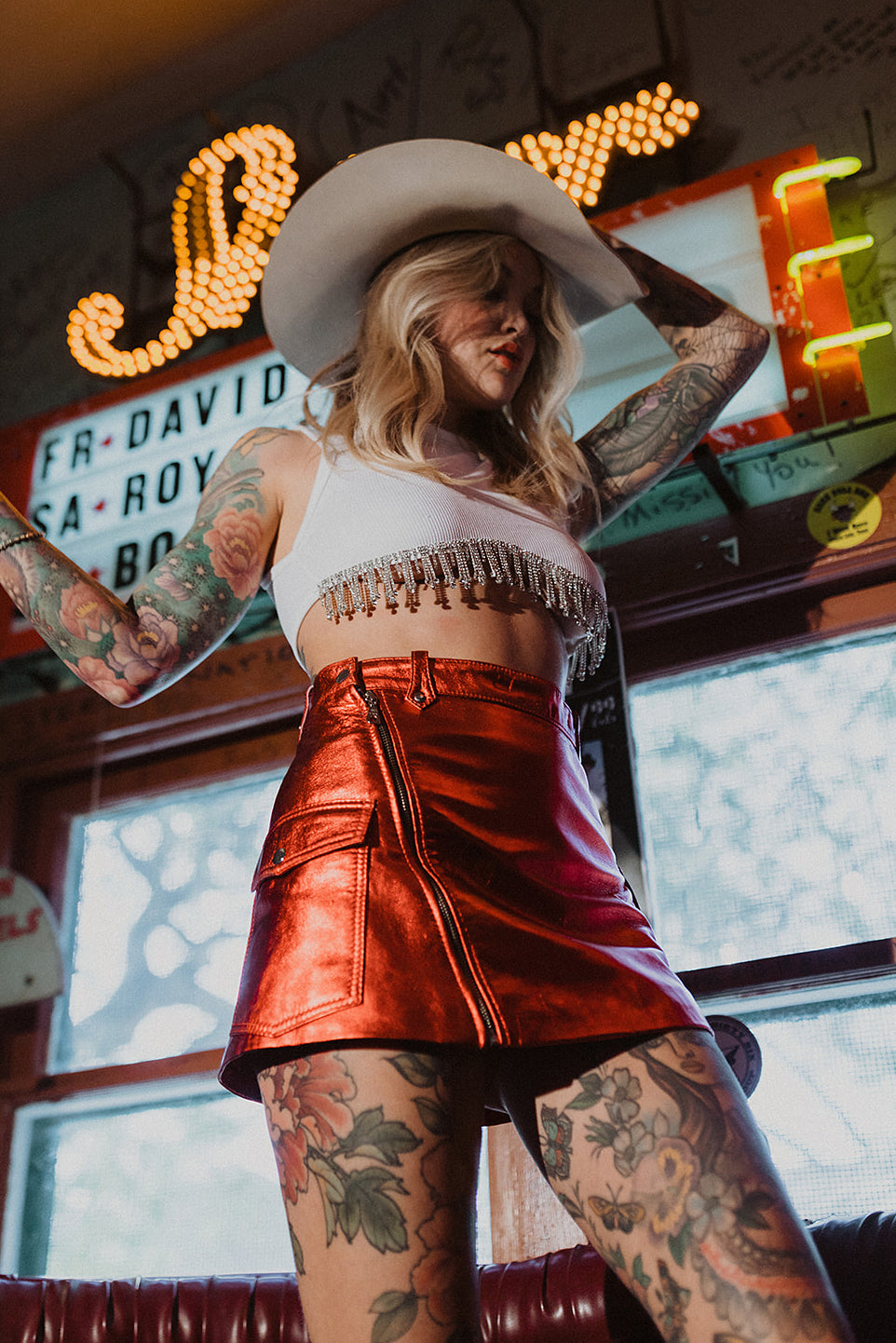 CHERRY BOMB MINI SKIRT