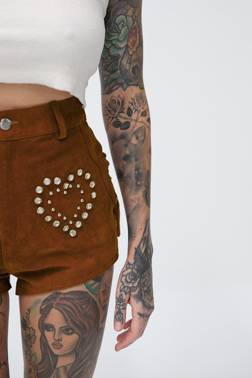 DIME STORE COWGIRL SHORT IN GINGERBREAD