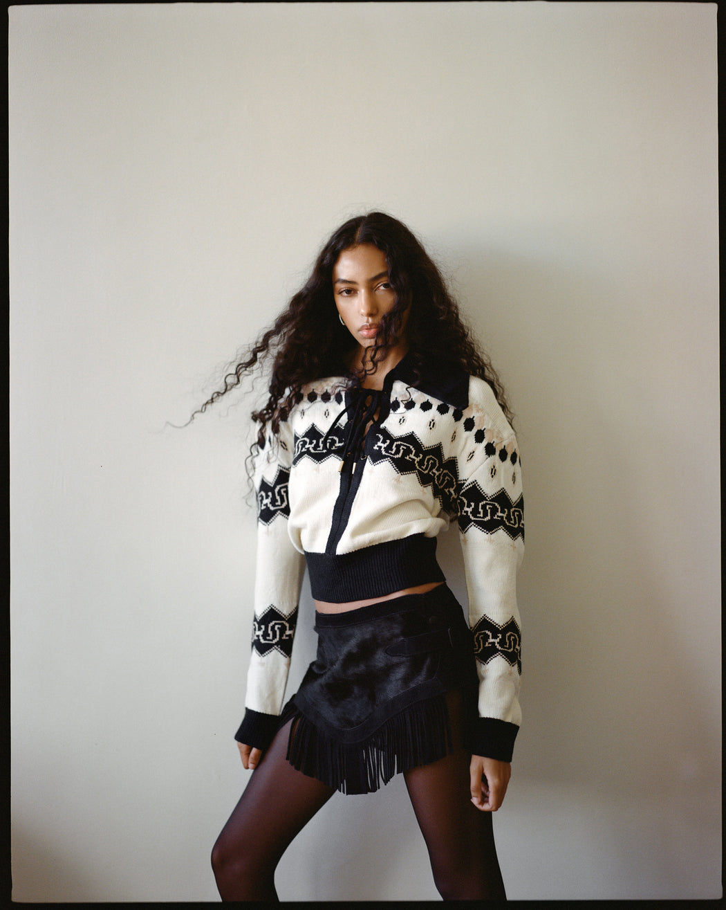 NORDIC COWBOY SWEATER IN IVORY