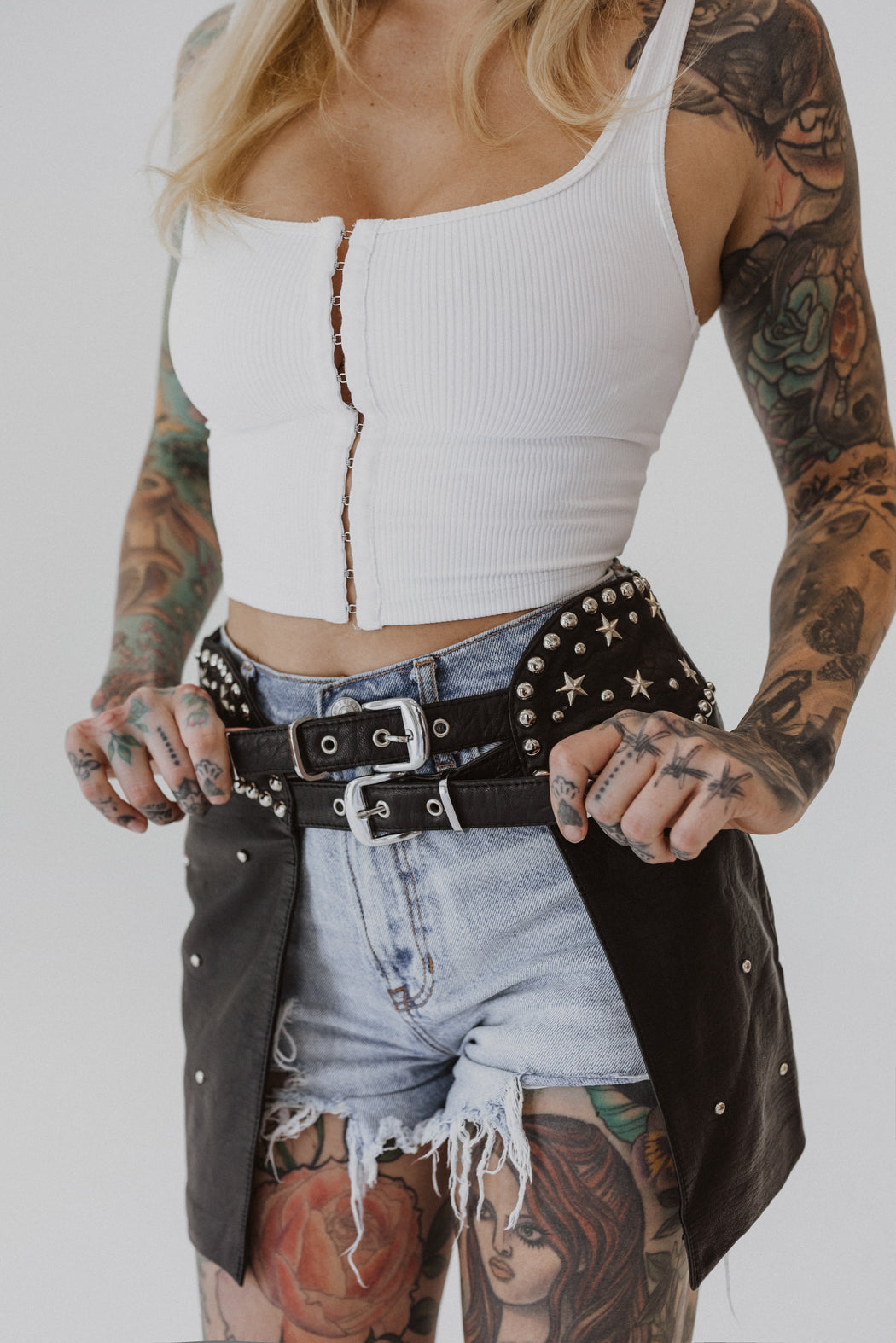 BADDIE CHAPS SKIRT