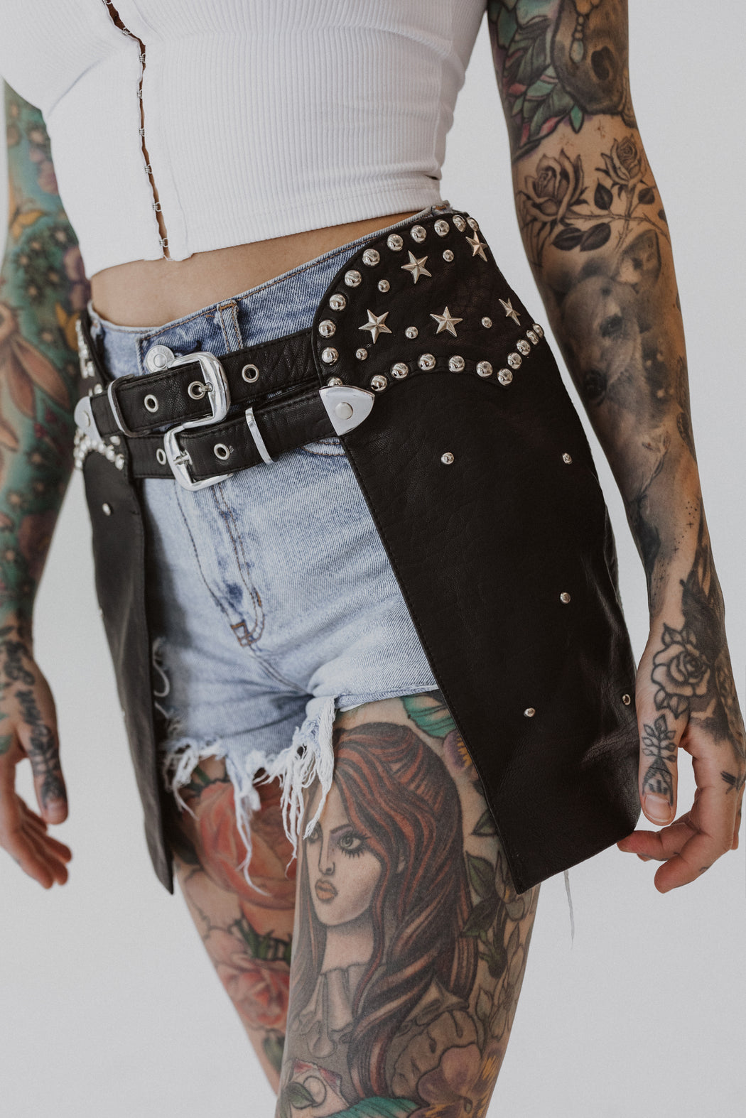 BADDIE CHAPS SKIRT