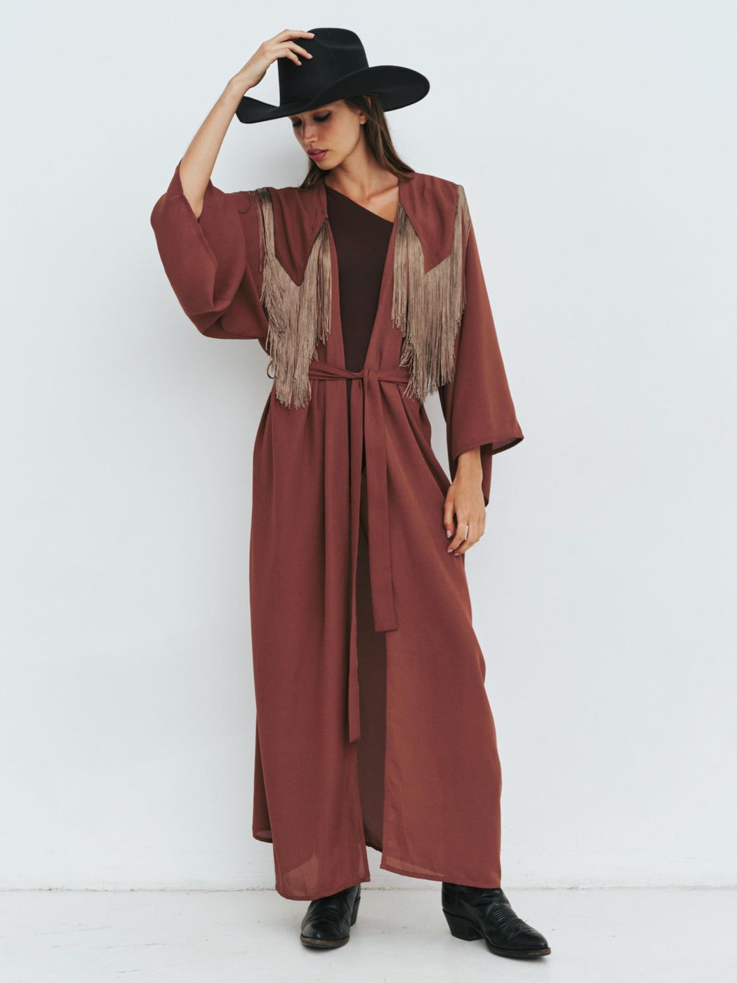 Fringe Robe CANYON FRINGE ROBE — Understated Leather