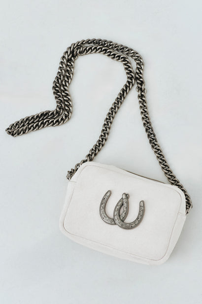 LADY LUCK CAMERA BAG IN WHITE