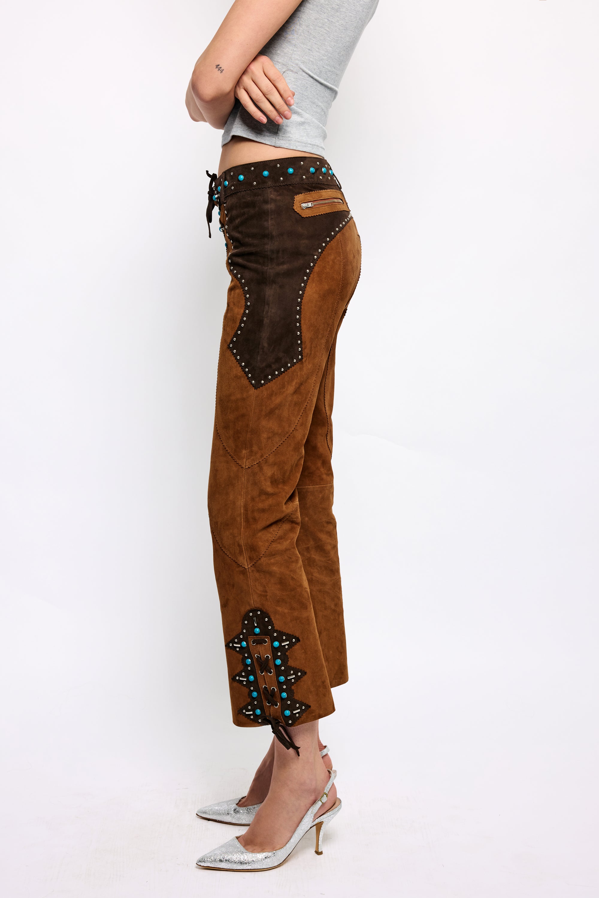 レミ レリーフ　SUEDE LIKE STADIUM JAMPER PANTS TAN SUEDE RECORD PANT — Understated Leather