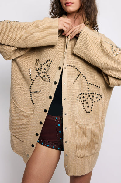 トップス LAST NEST / dusty cross cardigan トップス LASTNEST / dusty cross cardigan LAST NEST / dusty cross