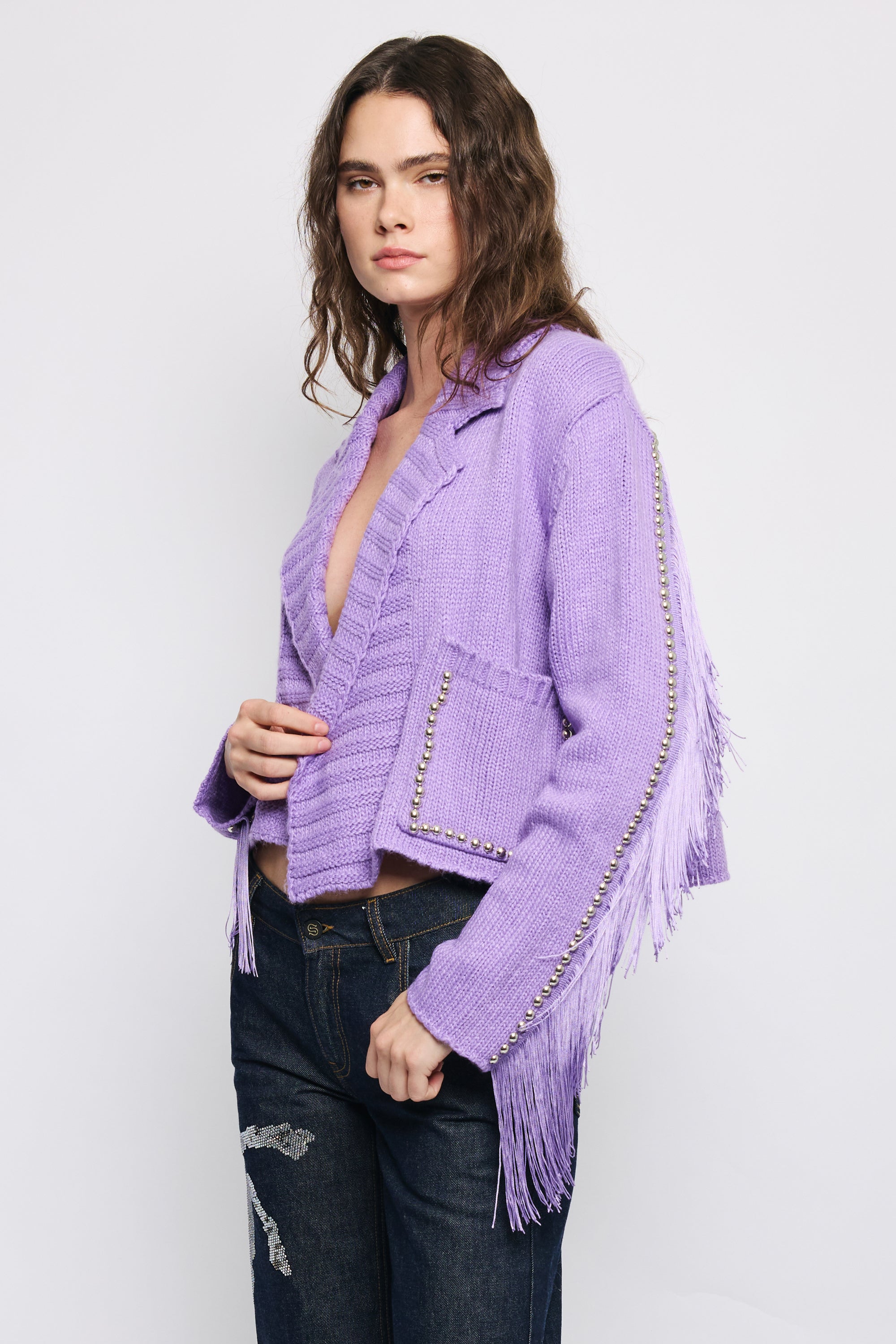 CROPPED LILAC RODEO TRENCH — Understated Leather