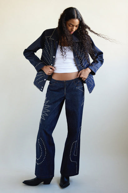 SUNBURST DENIM JACKET