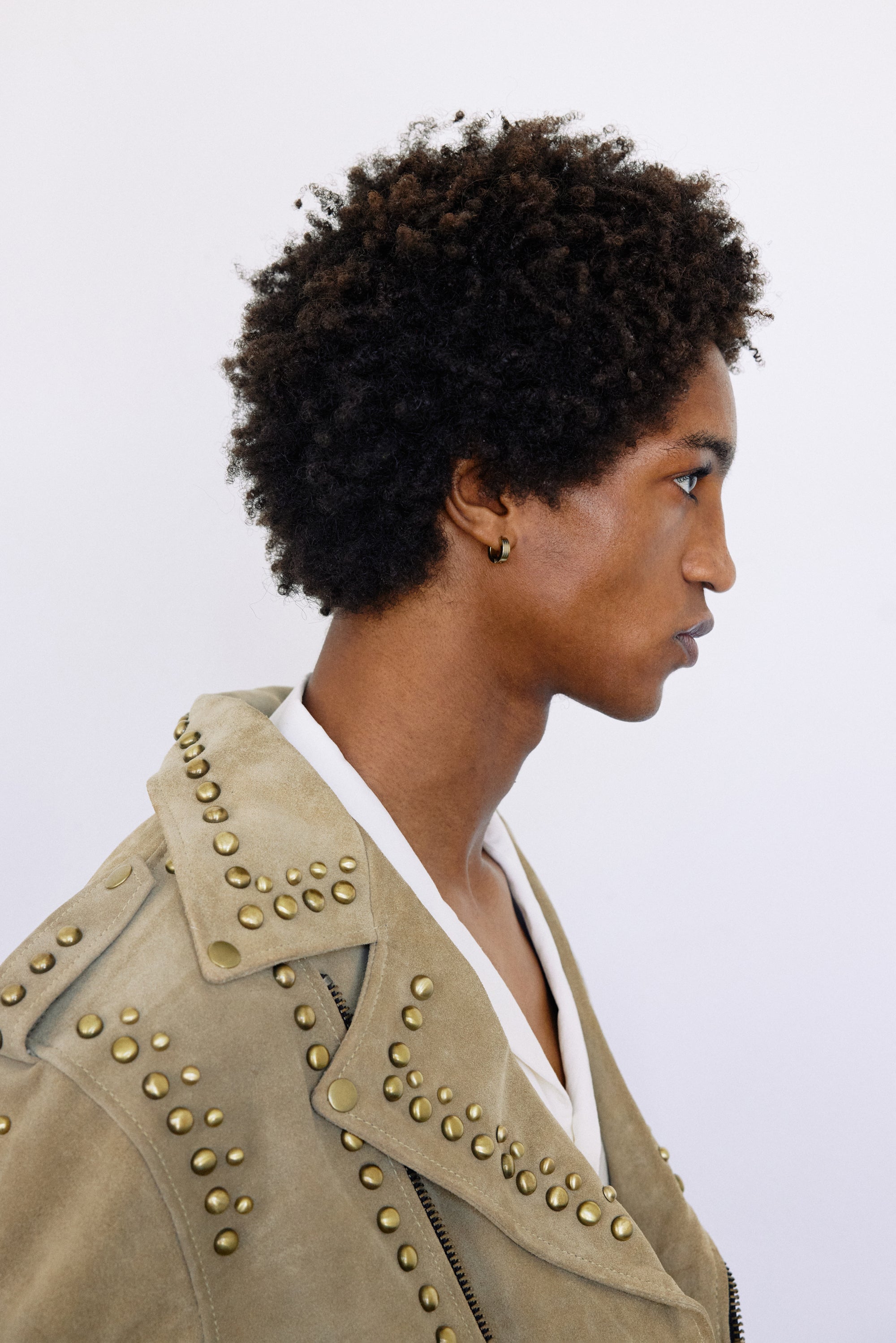 MENS DUST STUDDED SUEDE EASY RIDER — Understated Leather