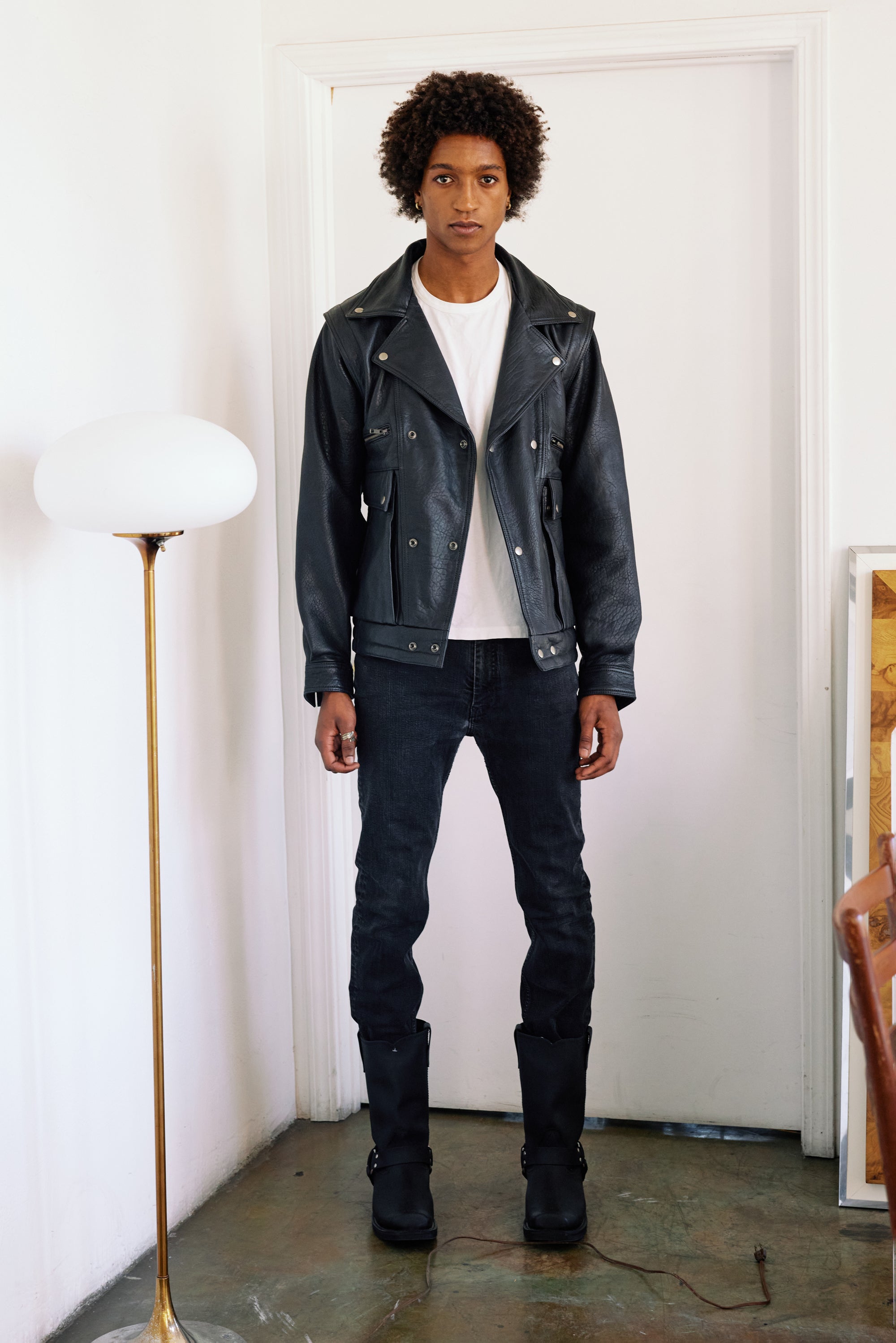 S*a様 超希少 25周年 RRL ADMIRAL LEATHER JACKET HYBRID MOTOSPORT JACKET — Understated Leather