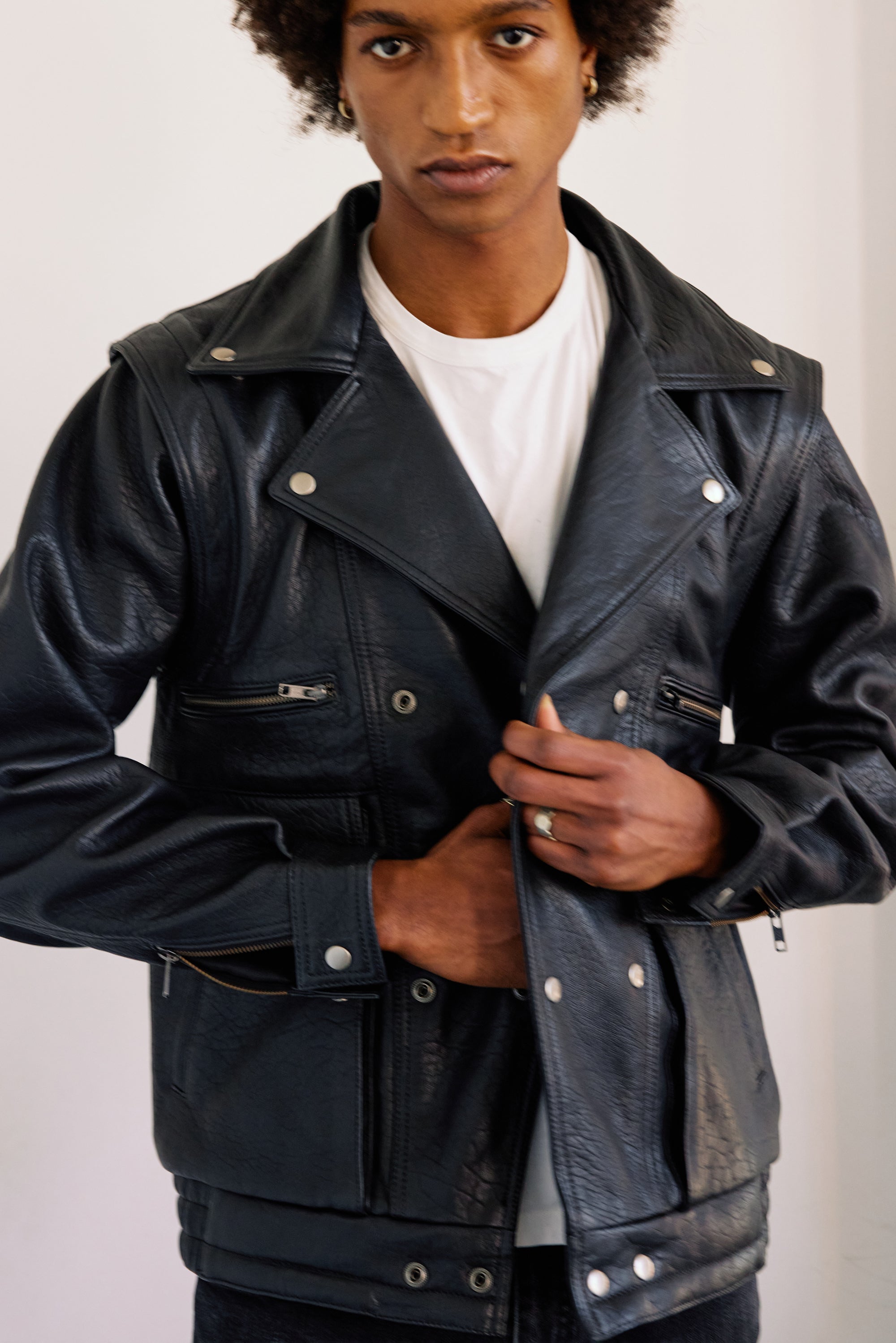 S*a様 超希少 25周年 RRL ADMIRAL LEATHER JACKET HYBRID MOTOSPORT JACKET — Understated Leather