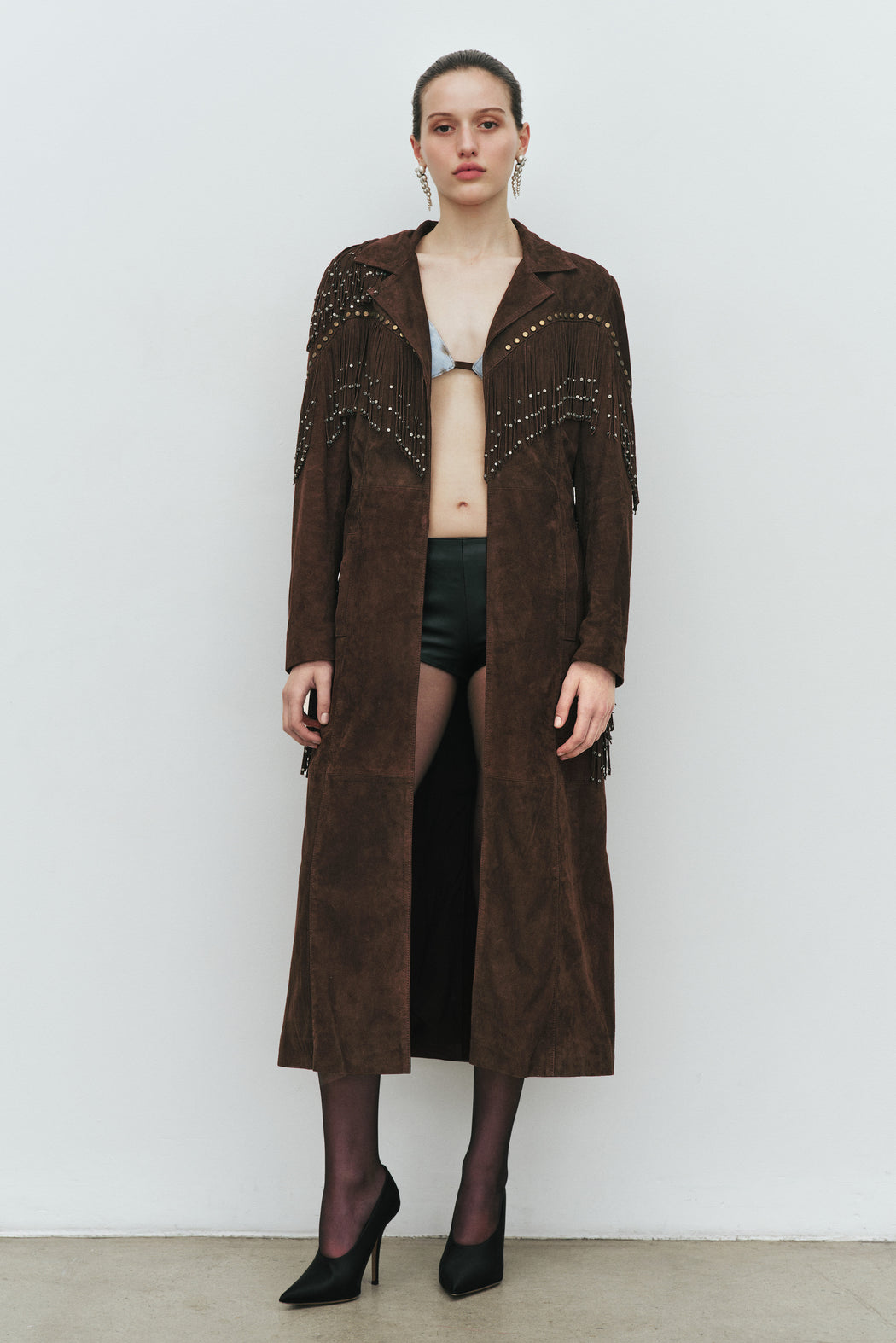 LEGACY SUEDE COAT IN BROWN