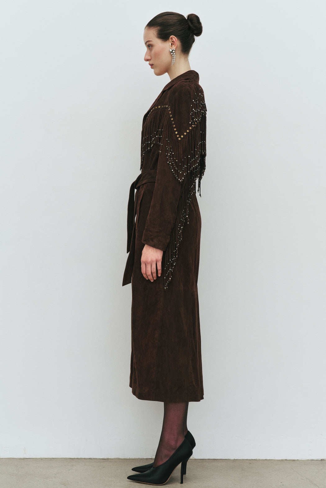 LEGACY SUEDE COAT IN BROWN