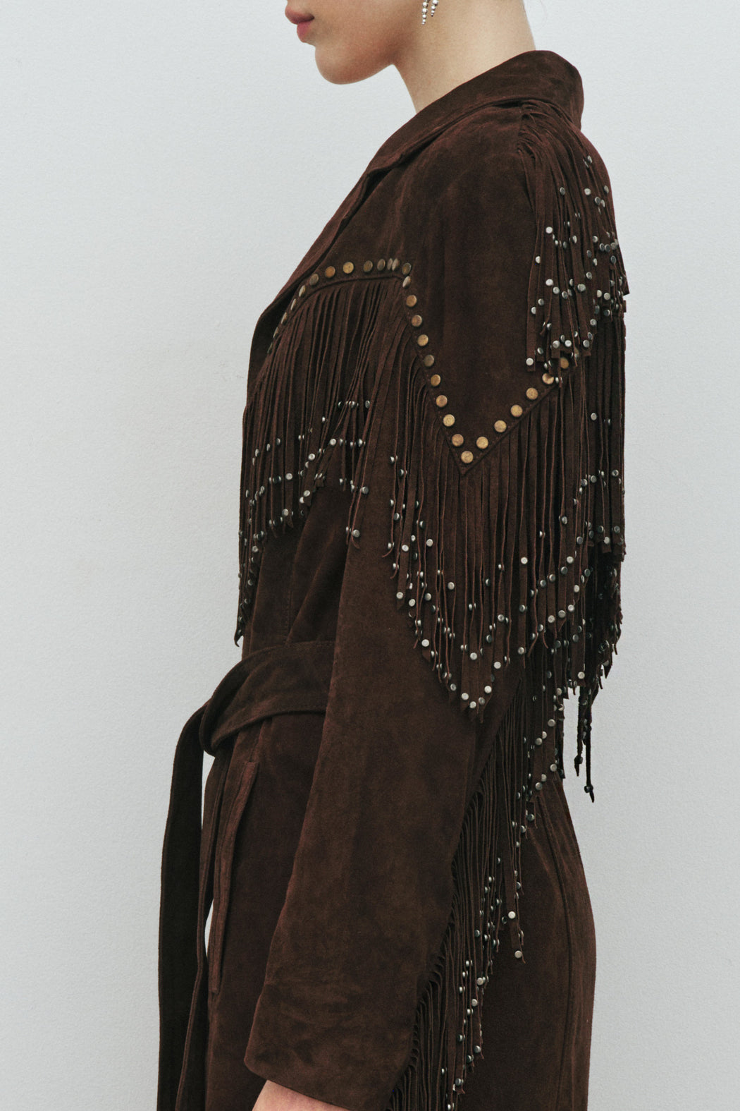 LEGACY SUEDE COAT IN BROWN
