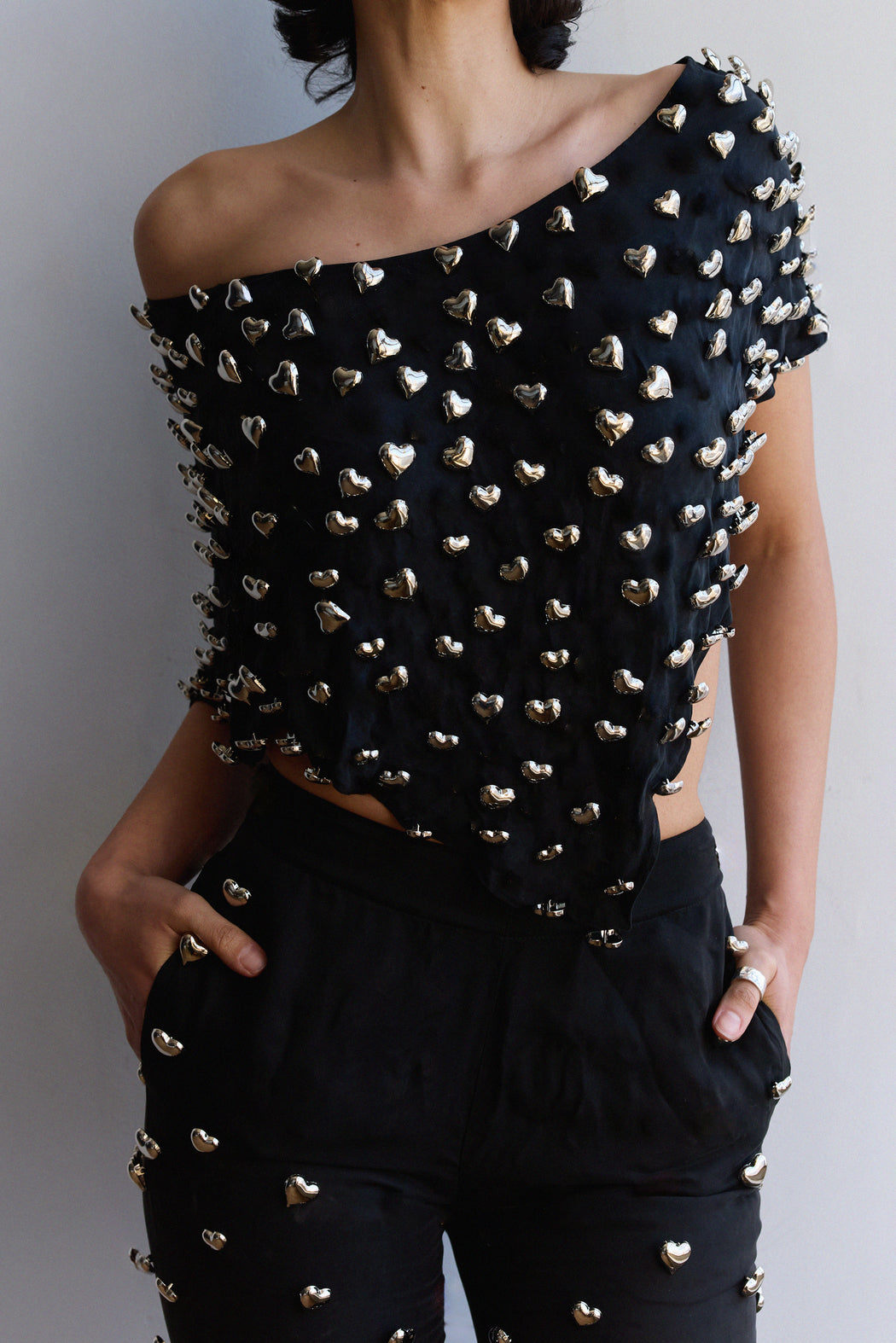 HEART CHARM PONCHO