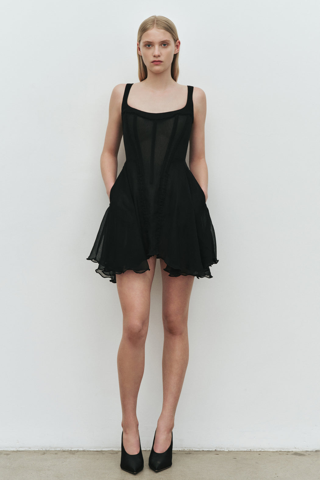 BLACK HONEYMOON MINI DRESS