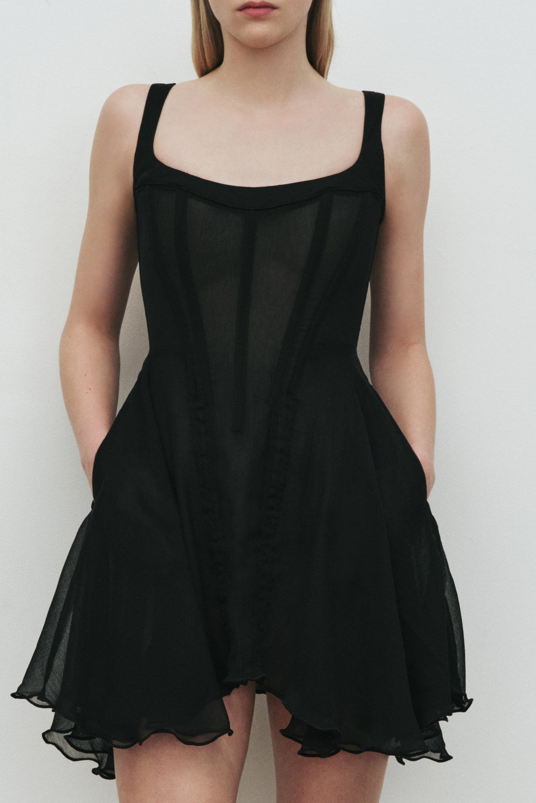 BLACK HONEYMOON MINI DRESS