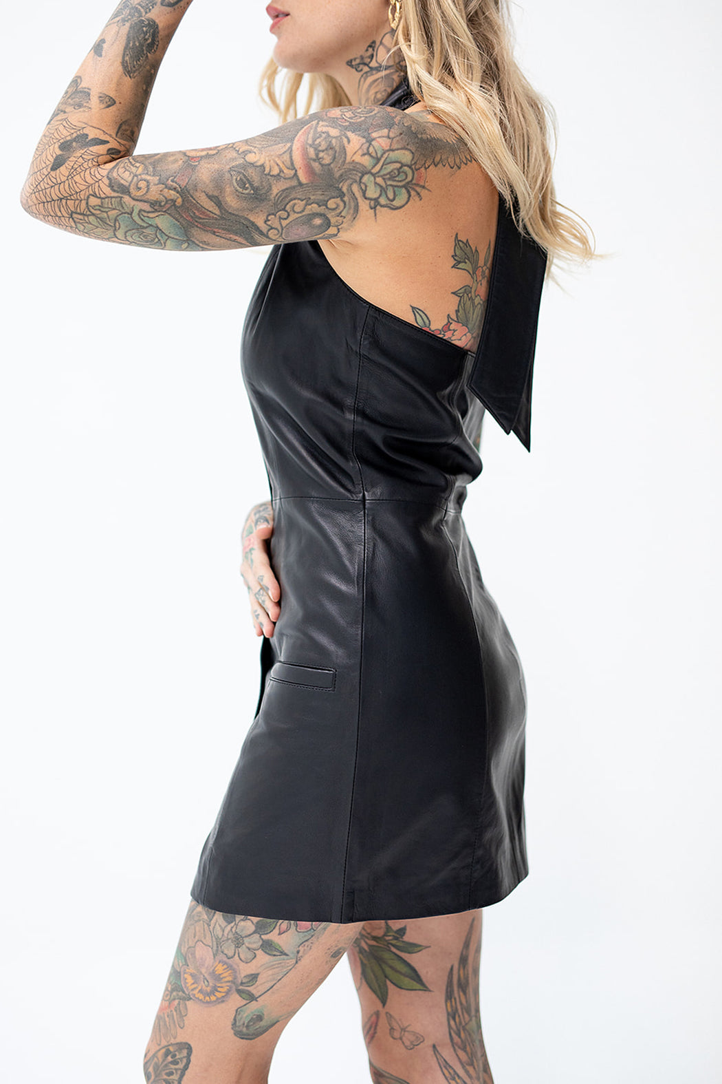 ANGEL EYES HALTER DRESS