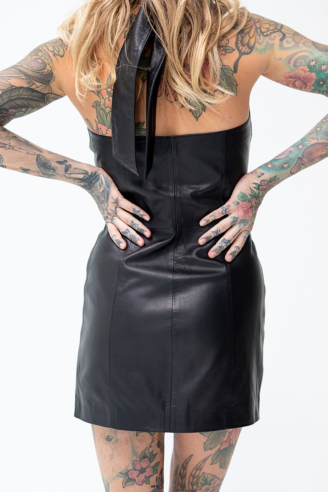 ANGEL EYES HALTER DRESS