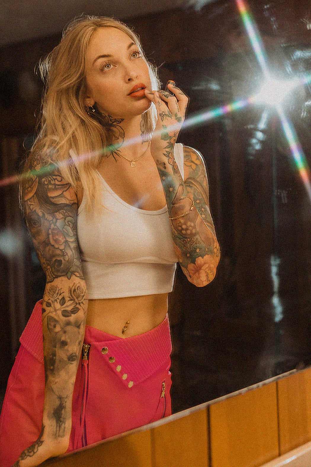 PINK GLO THELMA SKIRT
