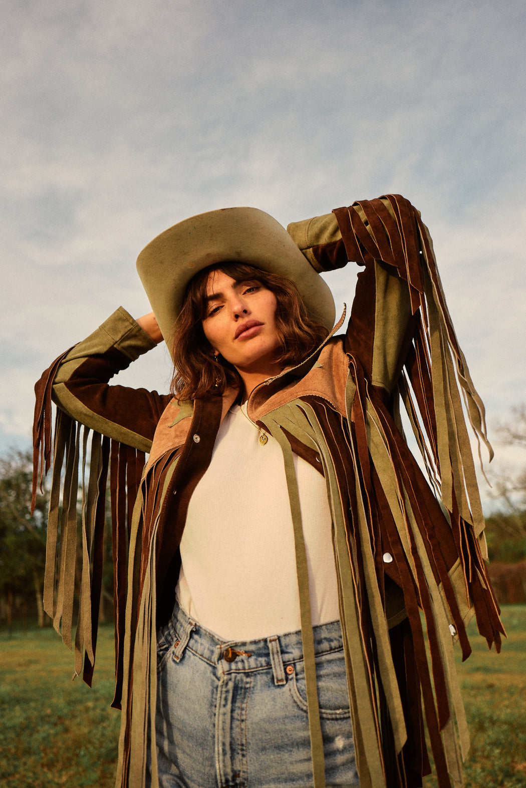 EARTH TONED AMERICAN WOMAN JACKET