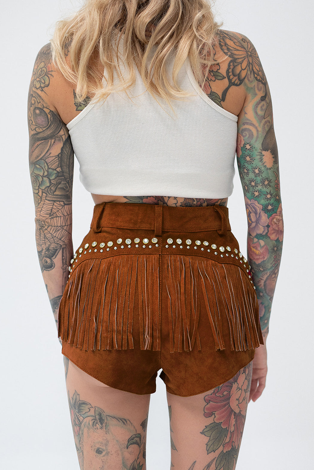 DIME STORE COWGIRL SHORT IN GINGERBREAD