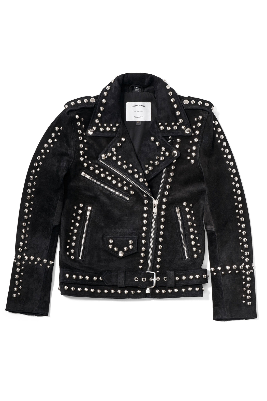 Suede Dome Studded Jacket