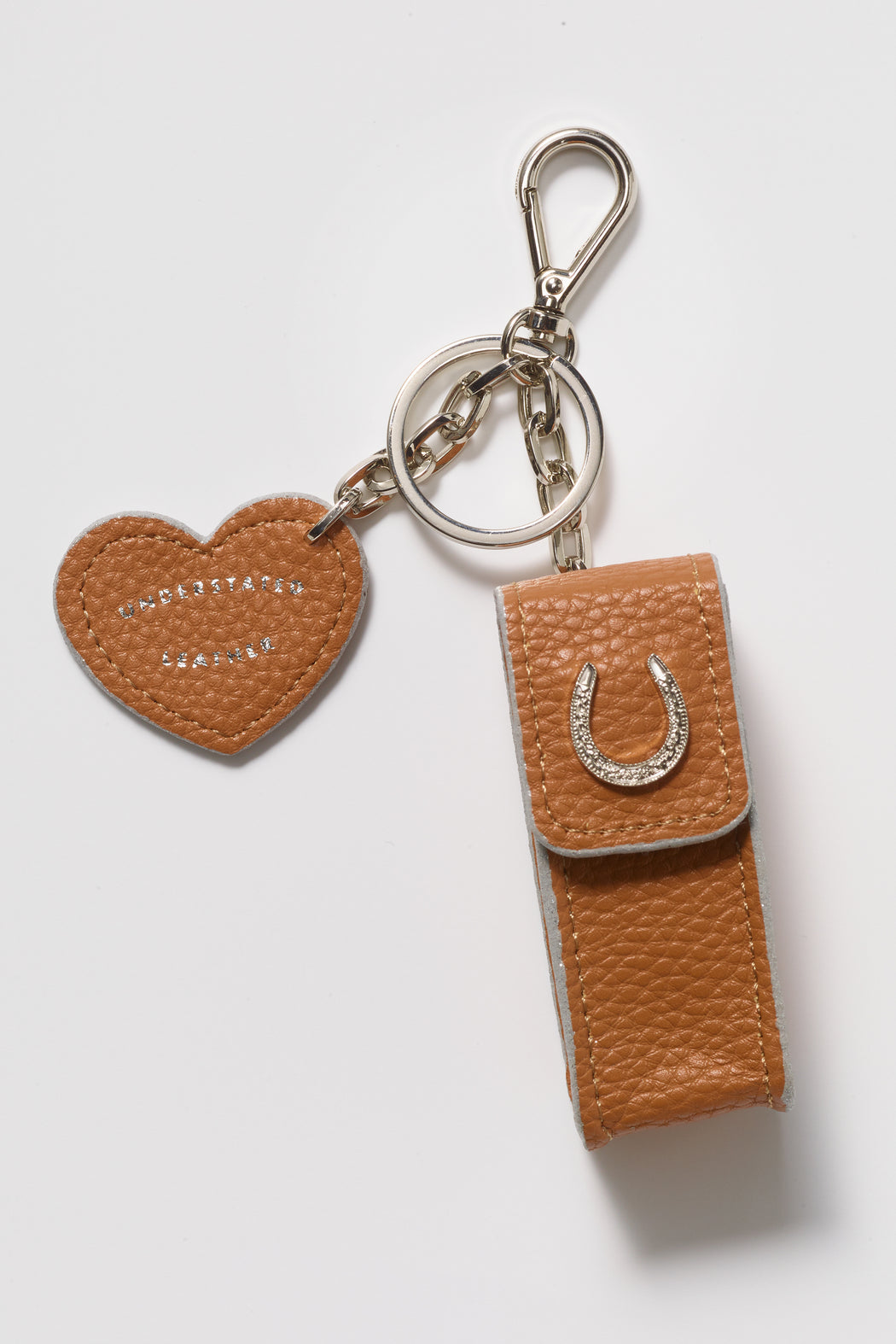 Luxury silk ribbon key chains for women retro lipstick purse PU leather  keychain charms bag Pendant