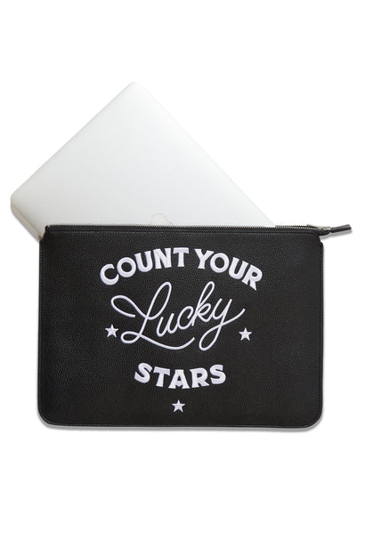 COUNT YOUR LUCKY STARS LAPTOP SLEEVE