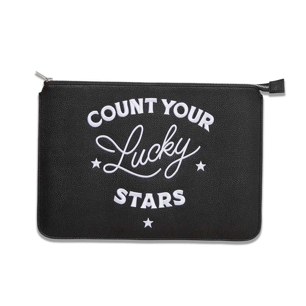 COUNT YOUR LUCKY STARS LAPTOP SLEEVE