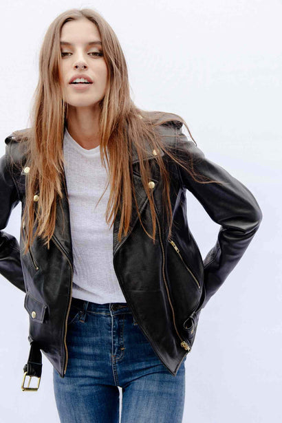 ANTIQUED GOLD EASY RIDER JACKET